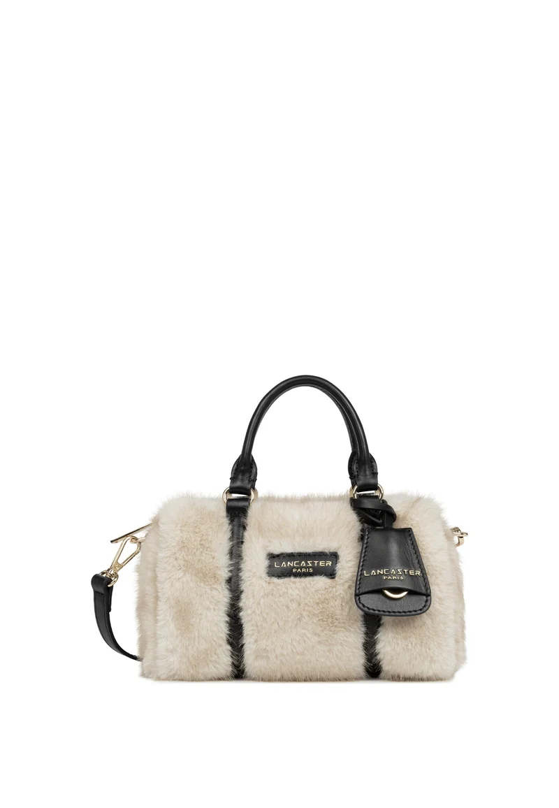 Lancaster Sac polochon Zippé S Moumoute Ecru - Noir