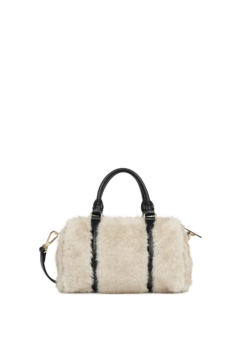 Lancaster Sac polochon Zippé S Moumoute Ecru - Noir