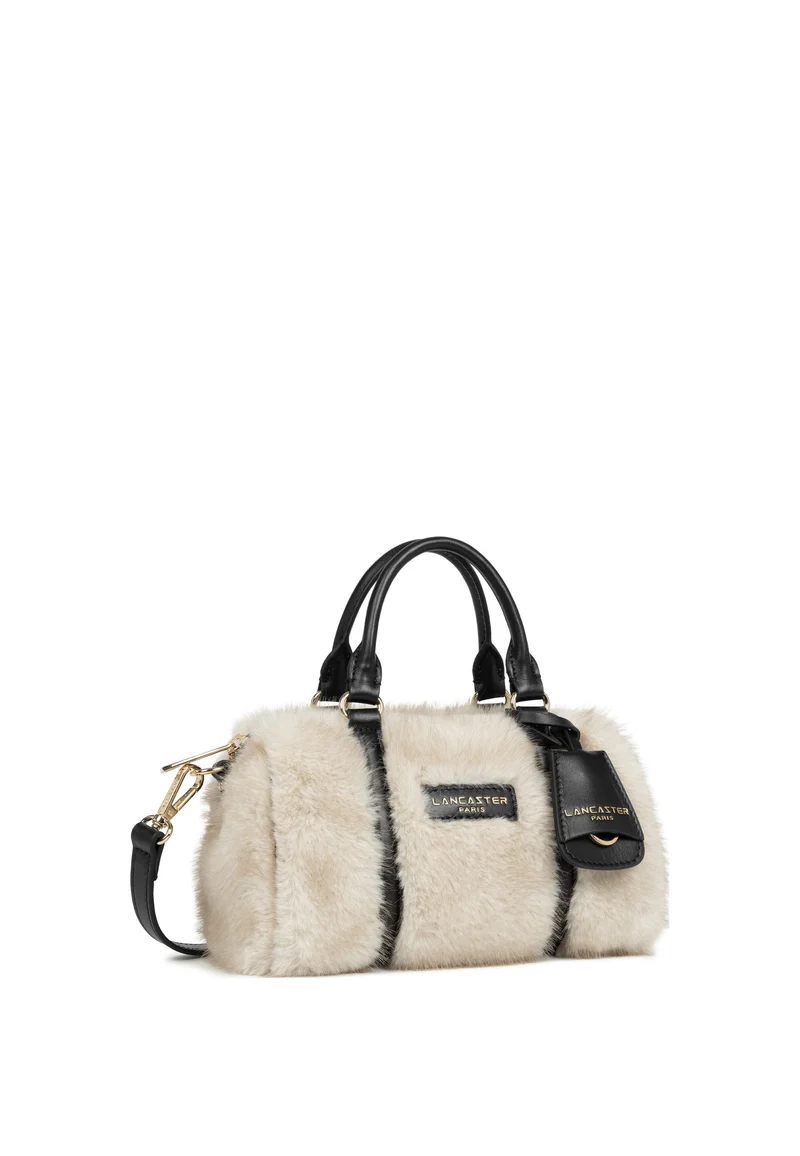Lancaster Sac polochon Zippé S Moumoute Ecru - Noir