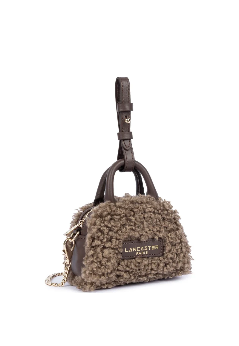 Lancaster Nano Sac à main Zippé Moumoute Marron