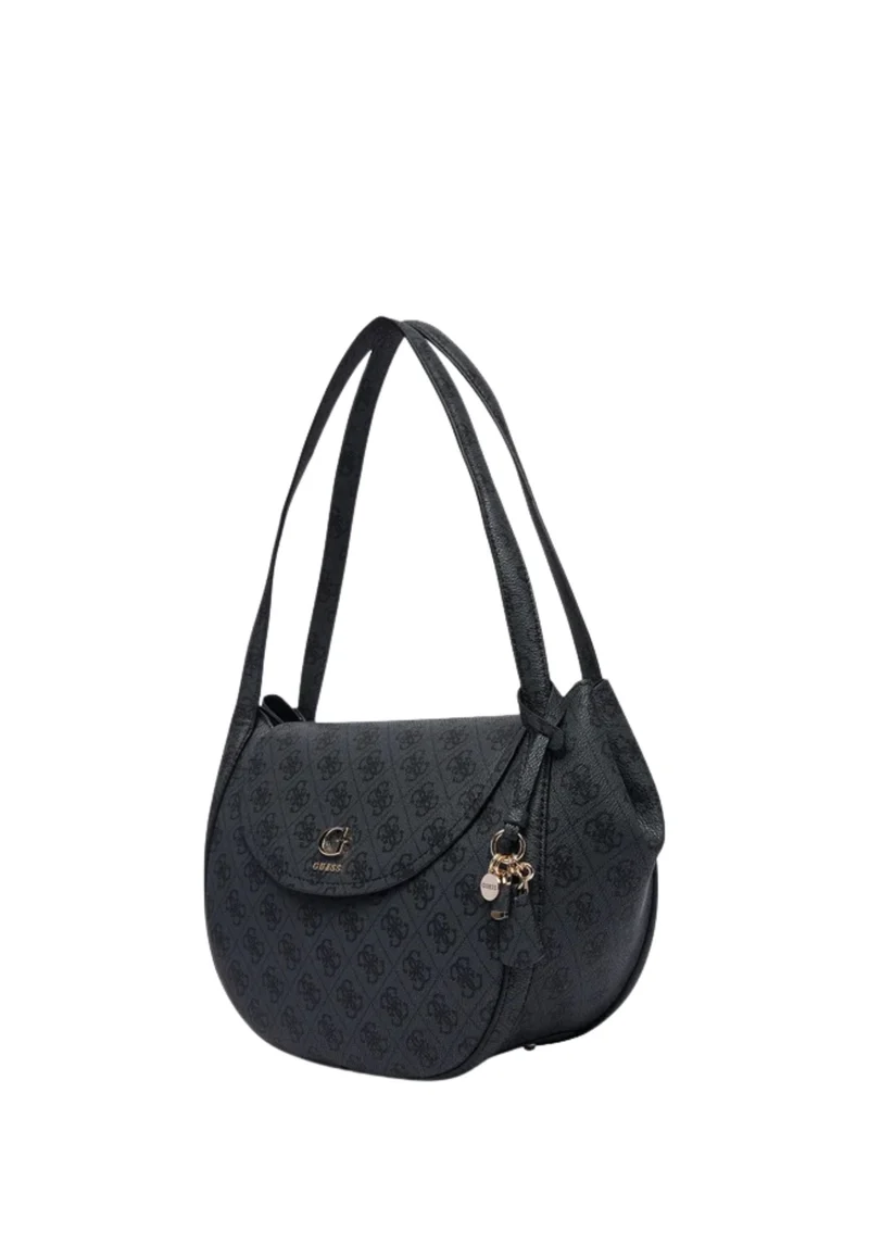 Guess Sac à Rabat Coleen Monogramme Coal Logo