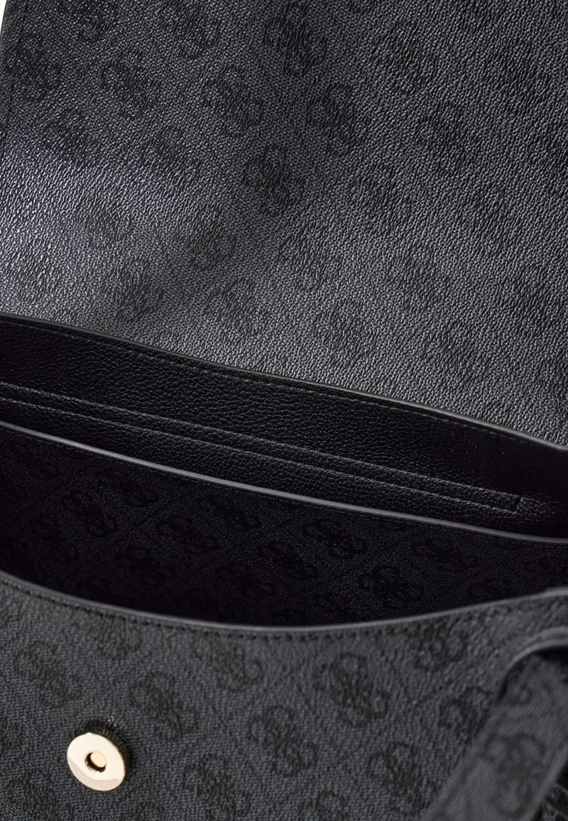 Guess Sac à Rabat Coleen Monogramme Coal Logo