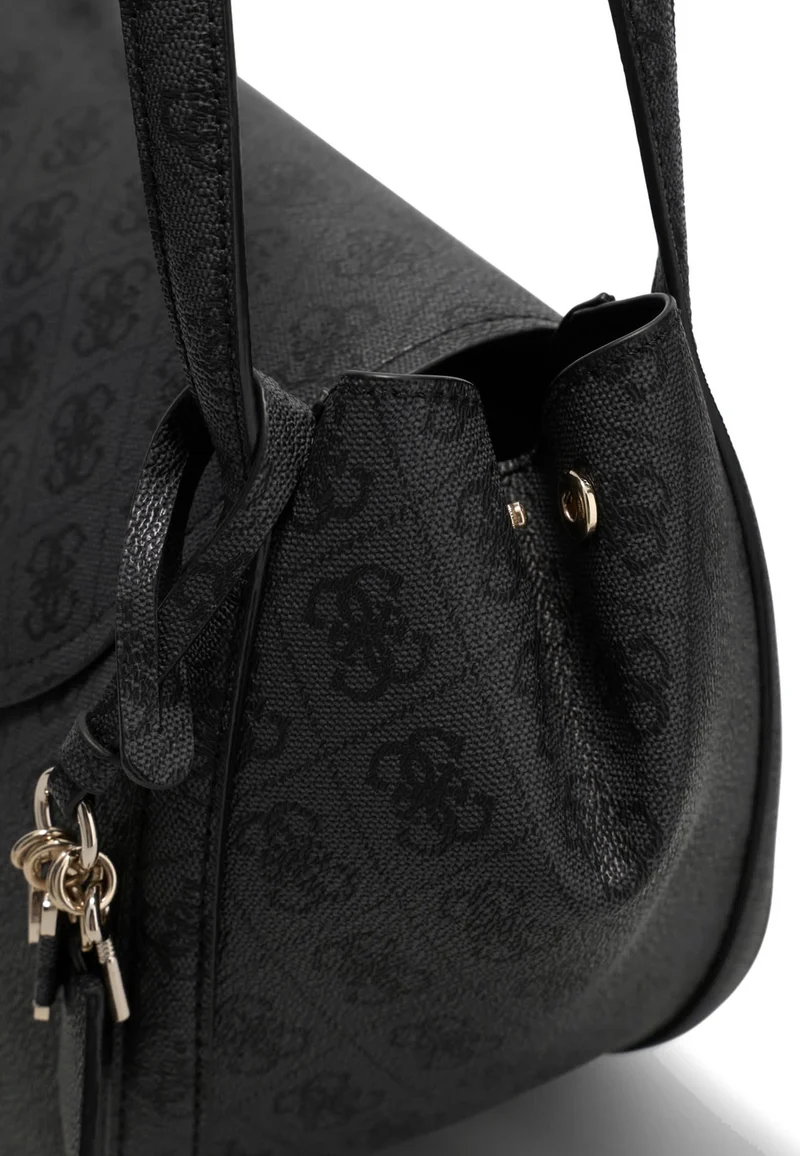 Guess Sac à Rabat Coleen Monogramme Coal Logo