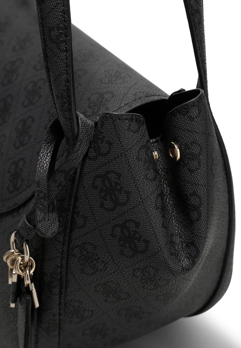 Guess Sac à Rabat Coleen Monogramme Coal Logo
