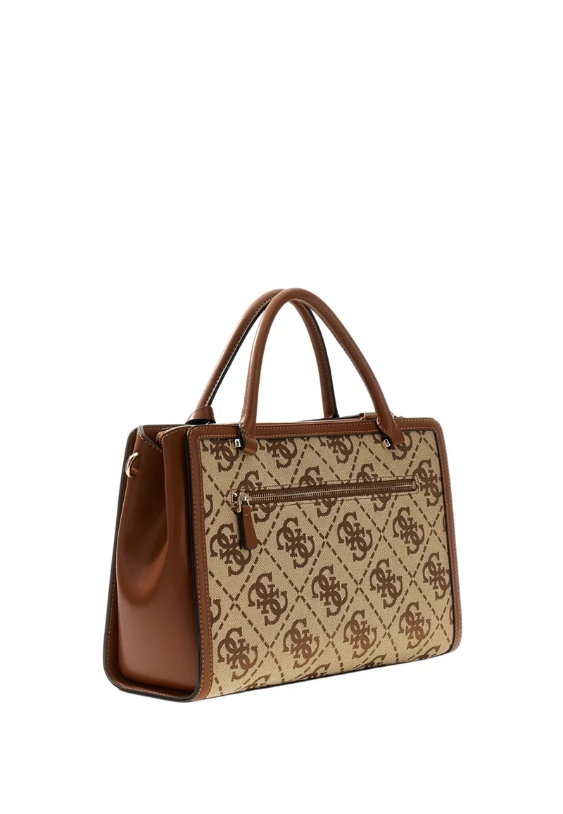 Guess Sac à Main Audrey Monogramme Latte Logo