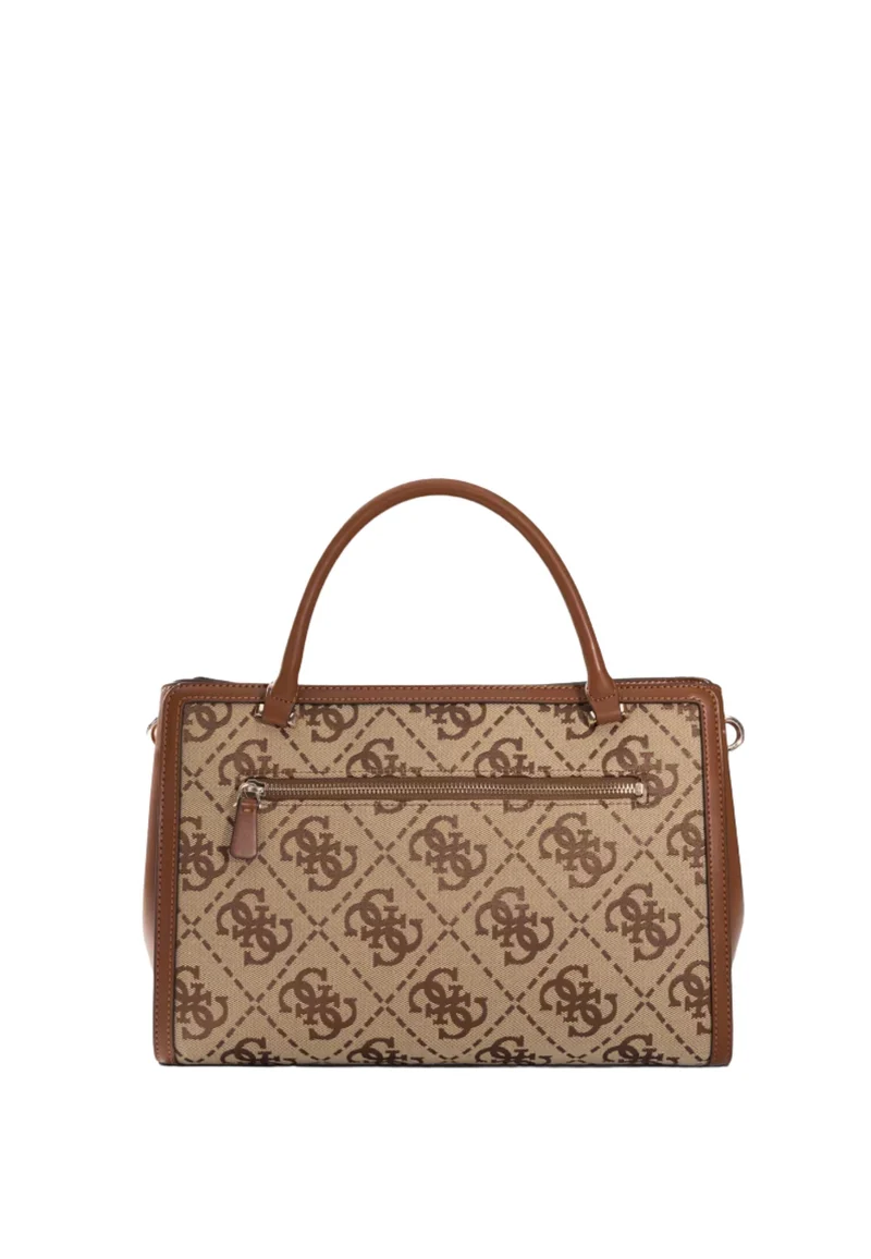 Guess Sac à Main Audrey Monogramme Latte Logo
