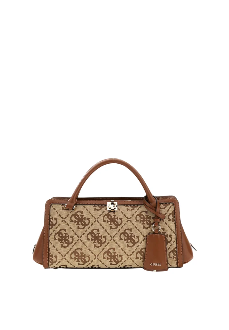 Guess Sac à Main Audrey Petit Monogramme Latte Logo