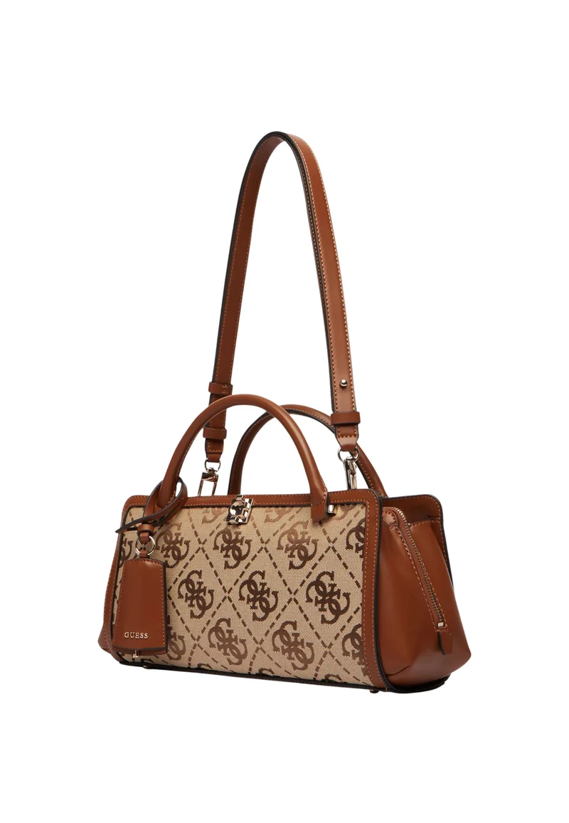 Guess Sac à Main Audrey Petit Monogramme Latte Logo