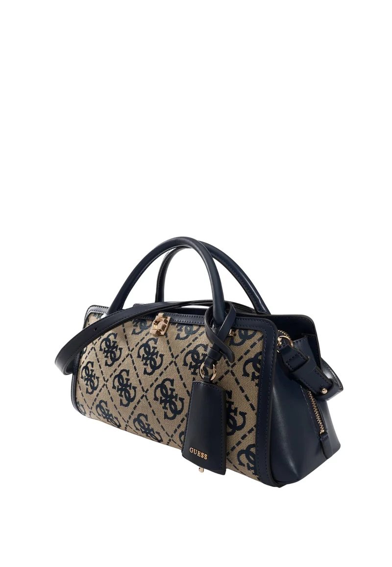Guess Sac à Main Audrey Petit Monogramme Navy Logo