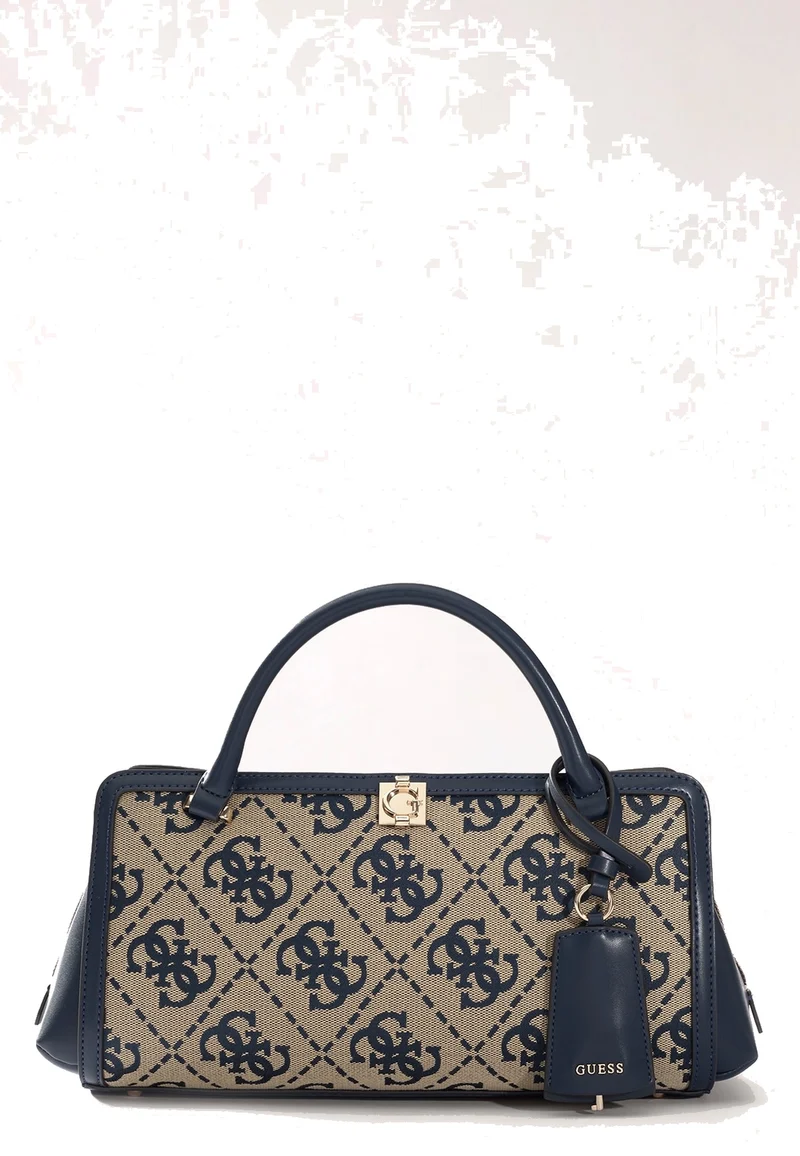 Guess Sac à Main Audrey Petit Monogramme Navy Logo
