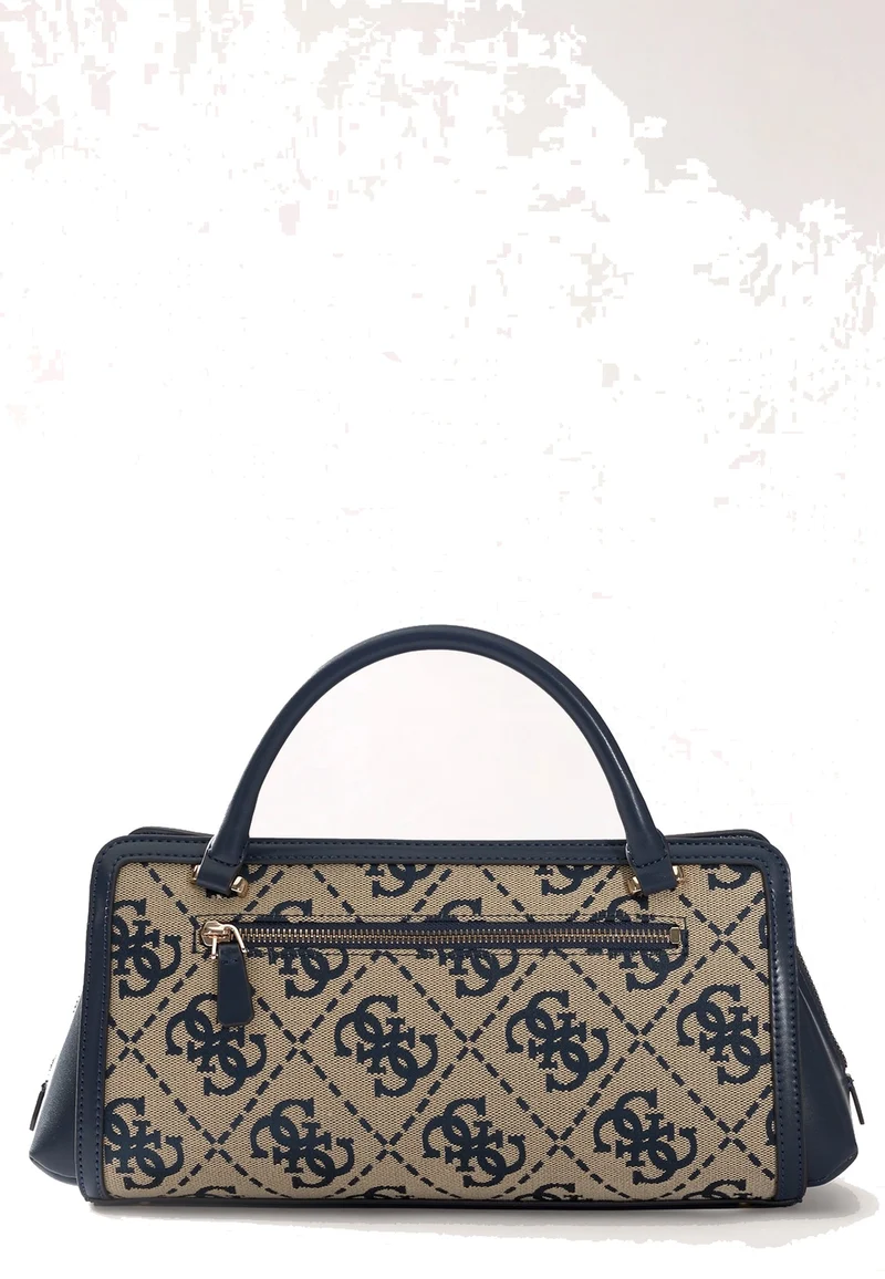Guess Sac à Main Audrey Petit Monogramme Navy Logo