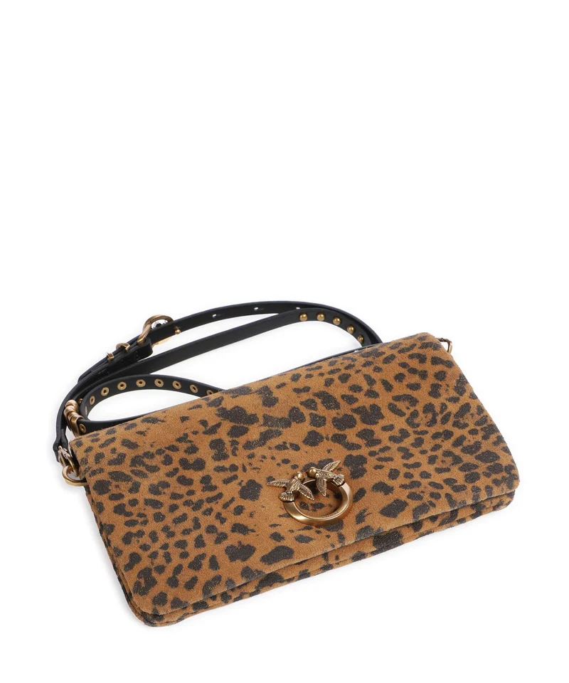 Pinko Click Soft Mini Sac bandoulière maculato/marrone/antique gold