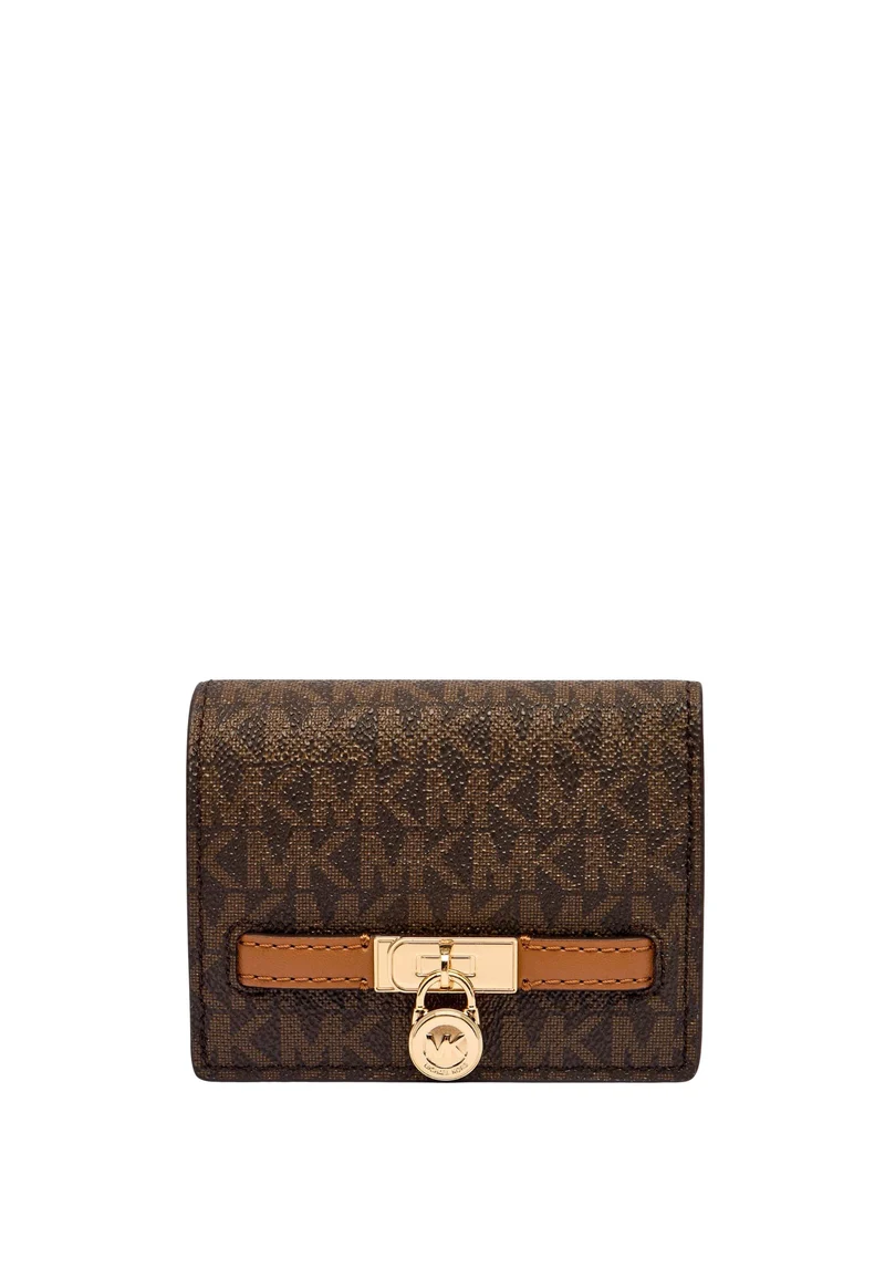 Michael Kors Petit portefeuille Hamilton Moderne Marron