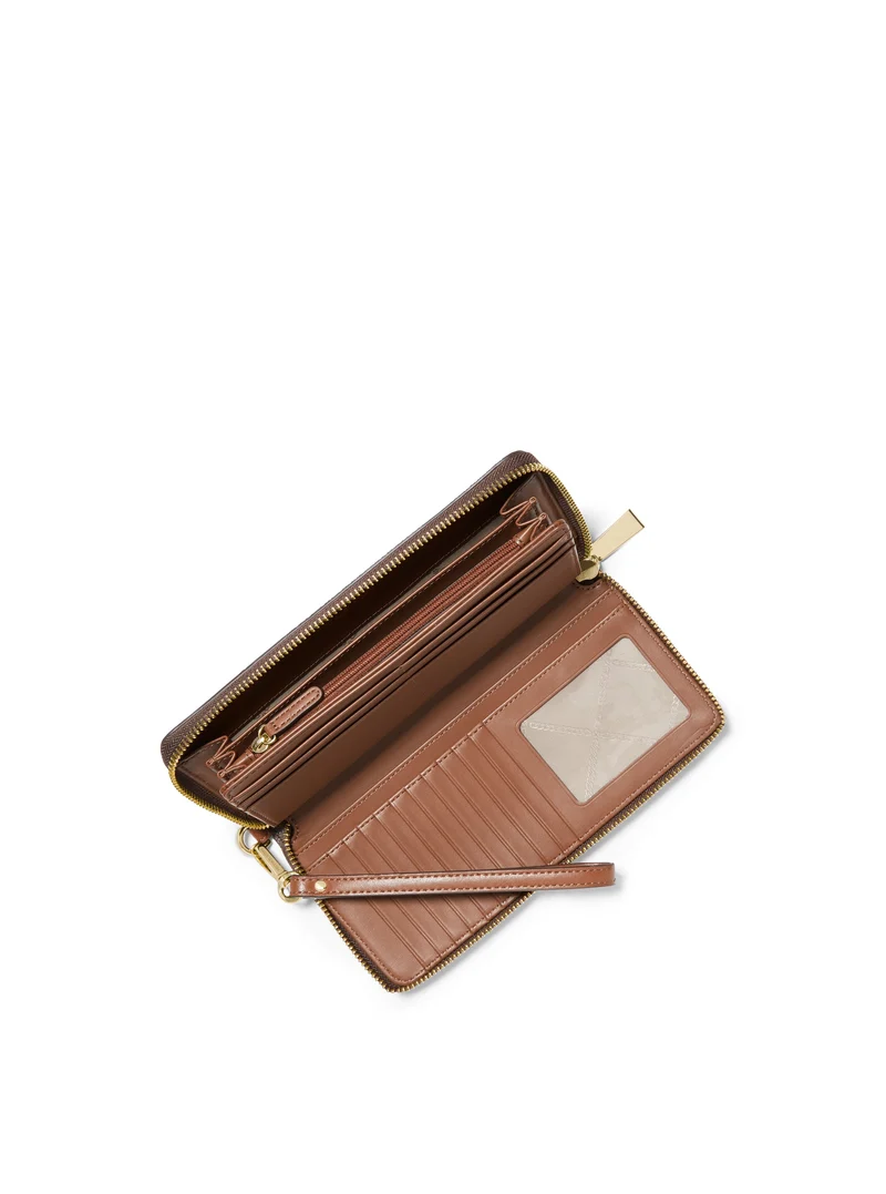 Michael Kors Porte monnaie / billet Jet Set Marron
