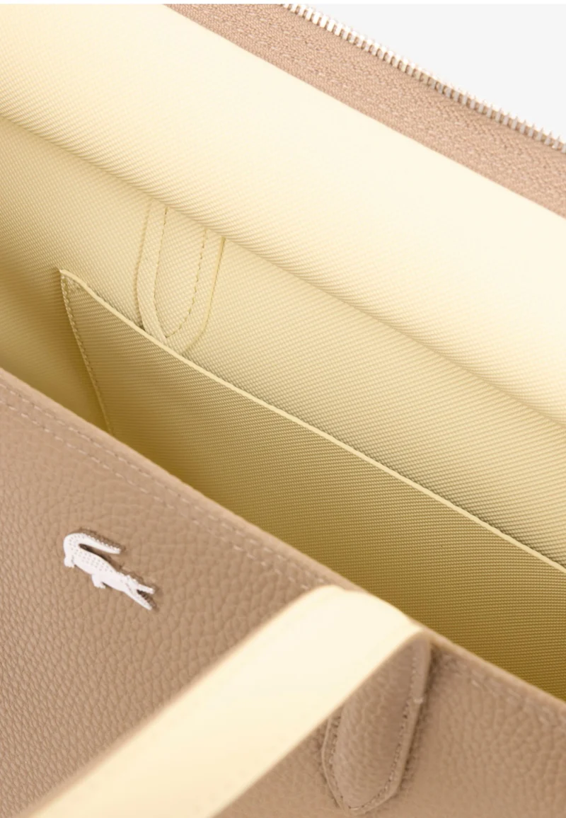 Lacoste Sac cabas zippé Anna Cookie Poussin