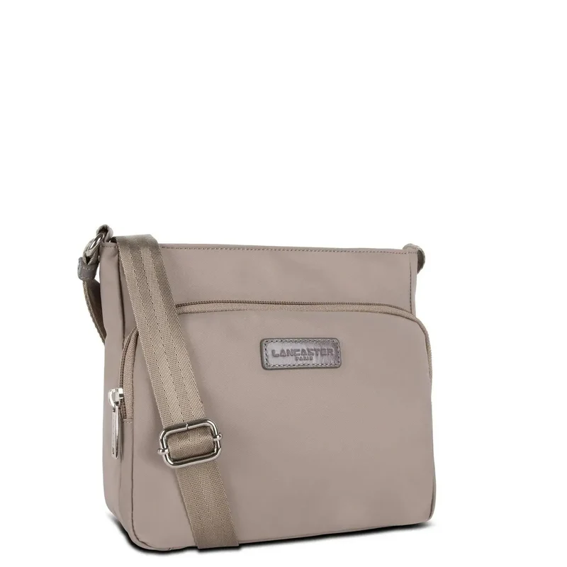 Lancaster Sac zippé trotteur porté croisé Basic Galet