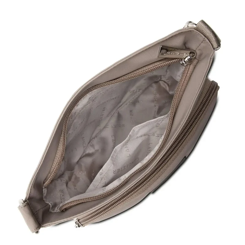 Lancaster Sac zippé trotteur porté croisé Basic Galet