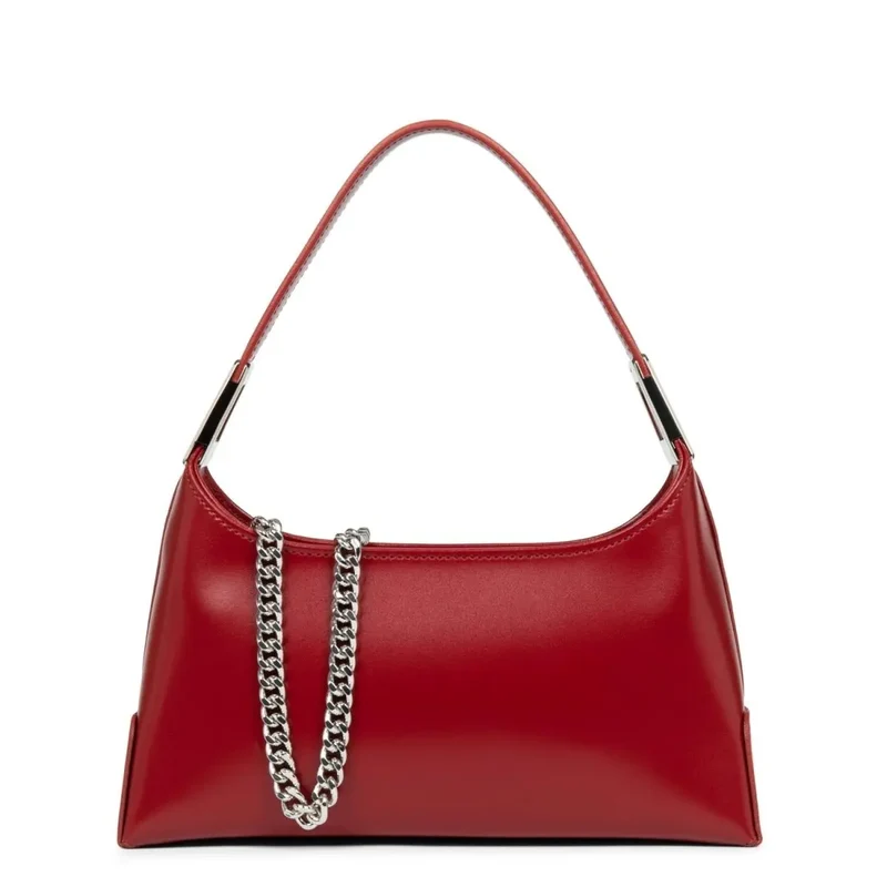 Lancaster Sac baguette Zippé Suave Ace Carmin