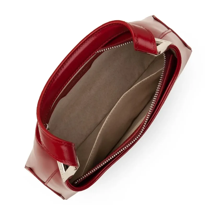 Lancaster Sac baguette Zippé Suave Ace Carmin