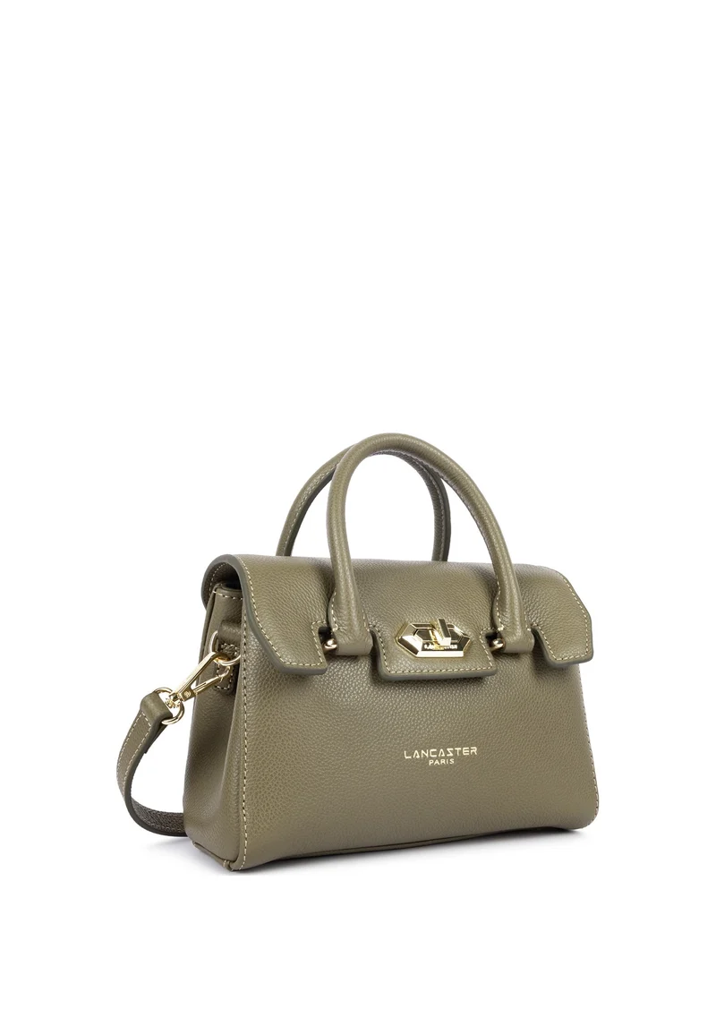 Lancaster Sac à main A rabat avec fermoir Mini Milano Cosmos Kaki
