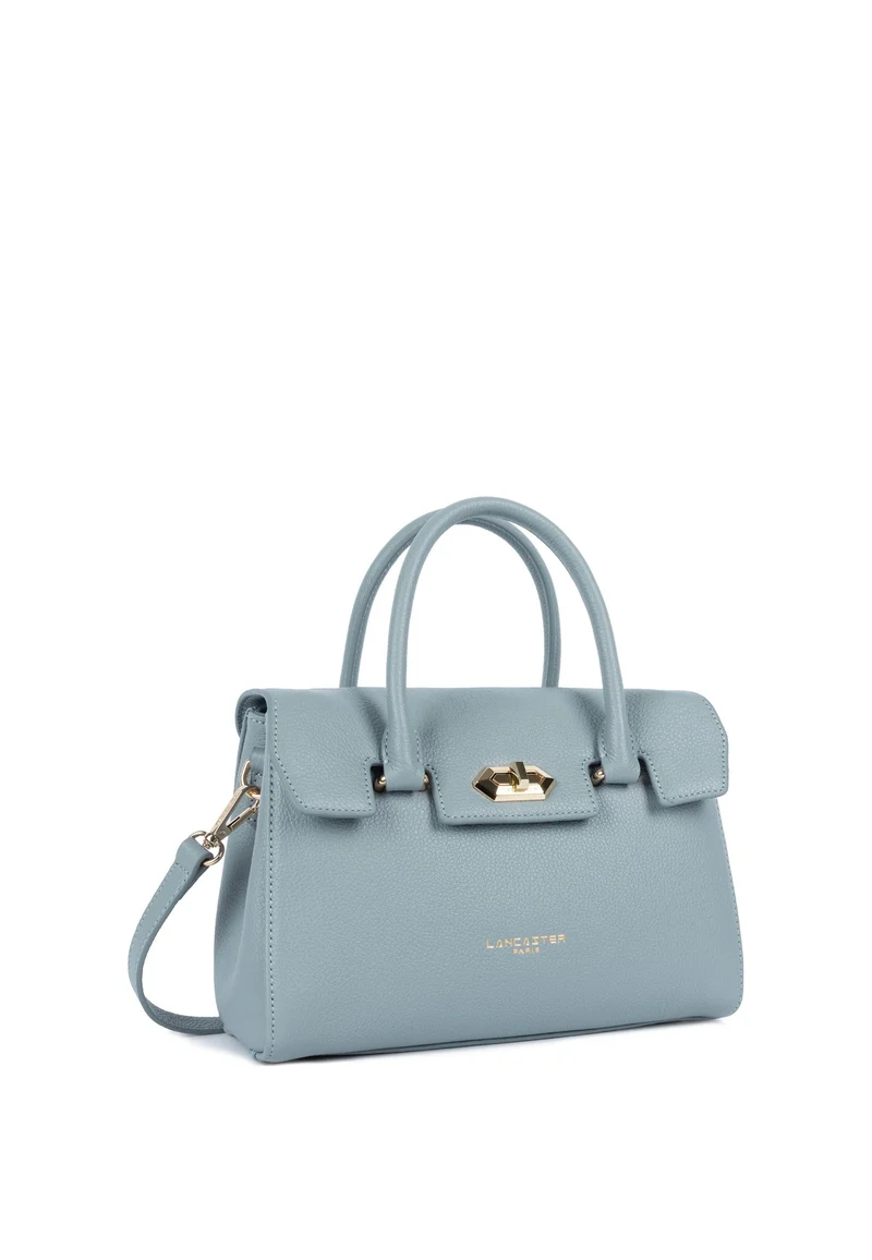 Lancaster Sac à main A rabat avec fermoir S Milano Cosmos Bleu gris