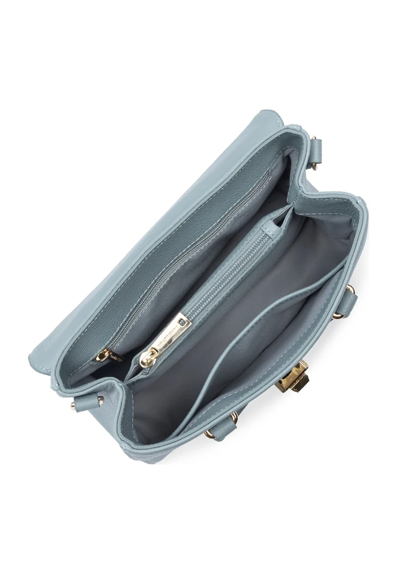 Lancaster Sac à main A rabat avec fermoir S Milano Cosmos Bleu gris