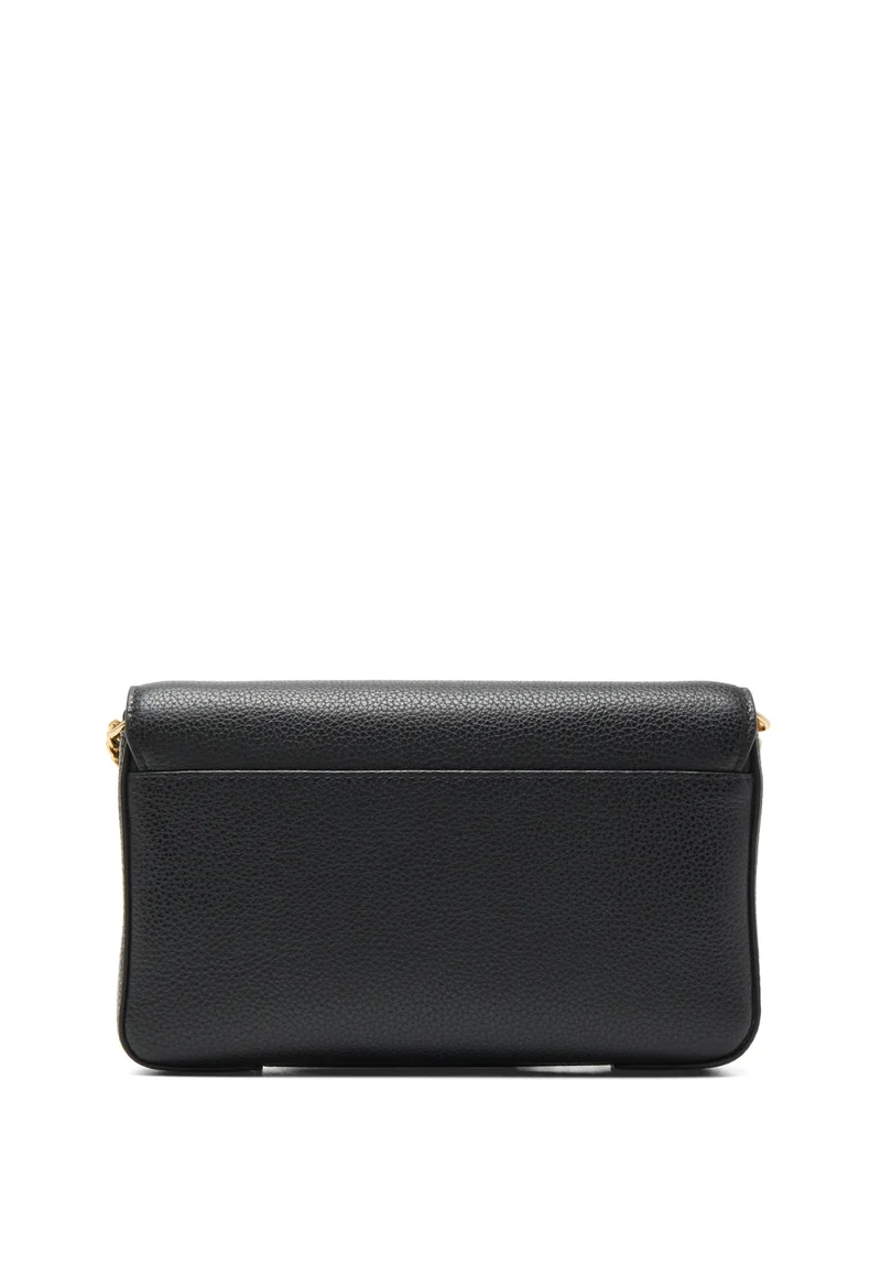 Lancel Enveloppe Pochette Chaîne Porte-Cartes Amovible Cuir Noir