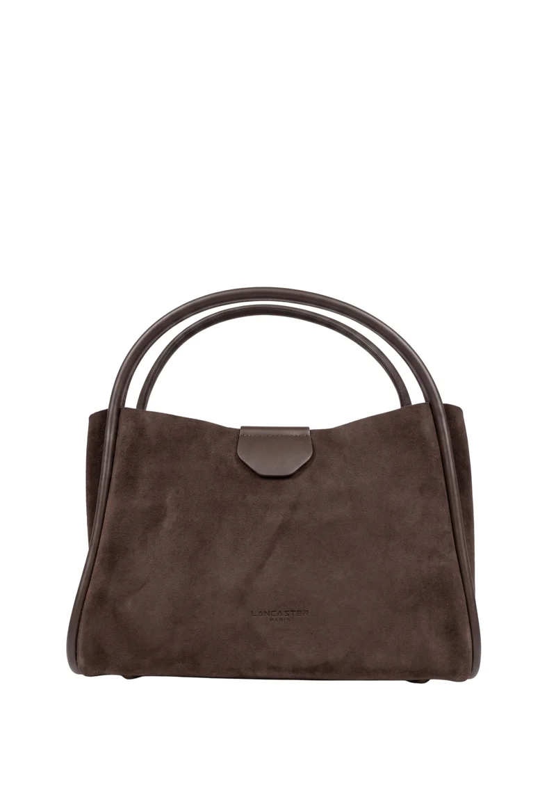 Lancaster Sac à main Aimantée M Suède Ida Marron
