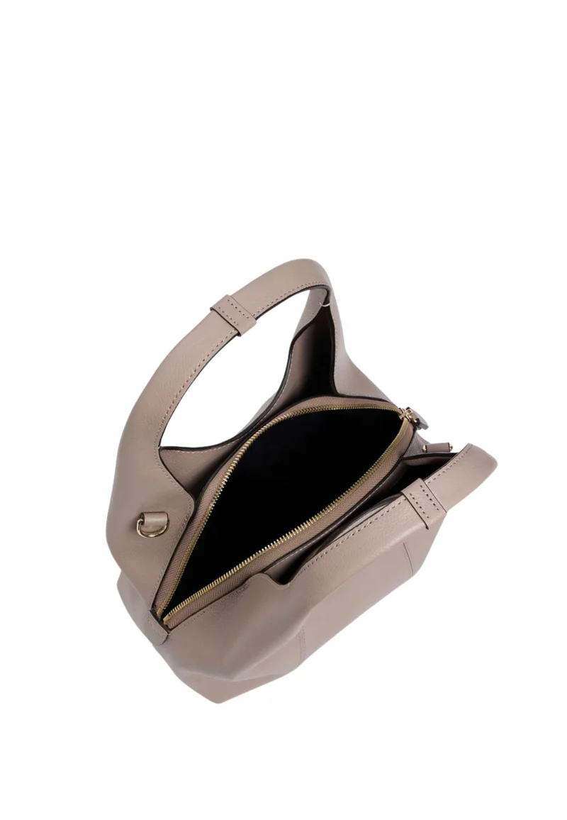 Le Tanneur Petit Sac à main Juliette Gris Fossile