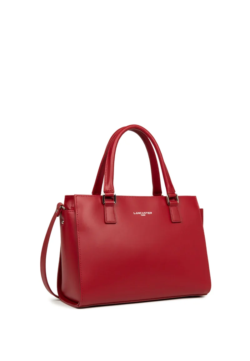 Lancaster Sac à main Zippée M Smooth Carmin