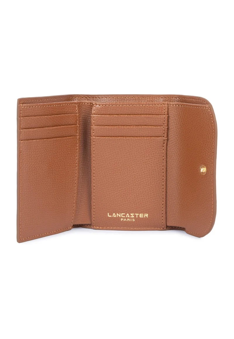 Lancaster Portefeuille A rabat avec pression Sierra PM Camel
