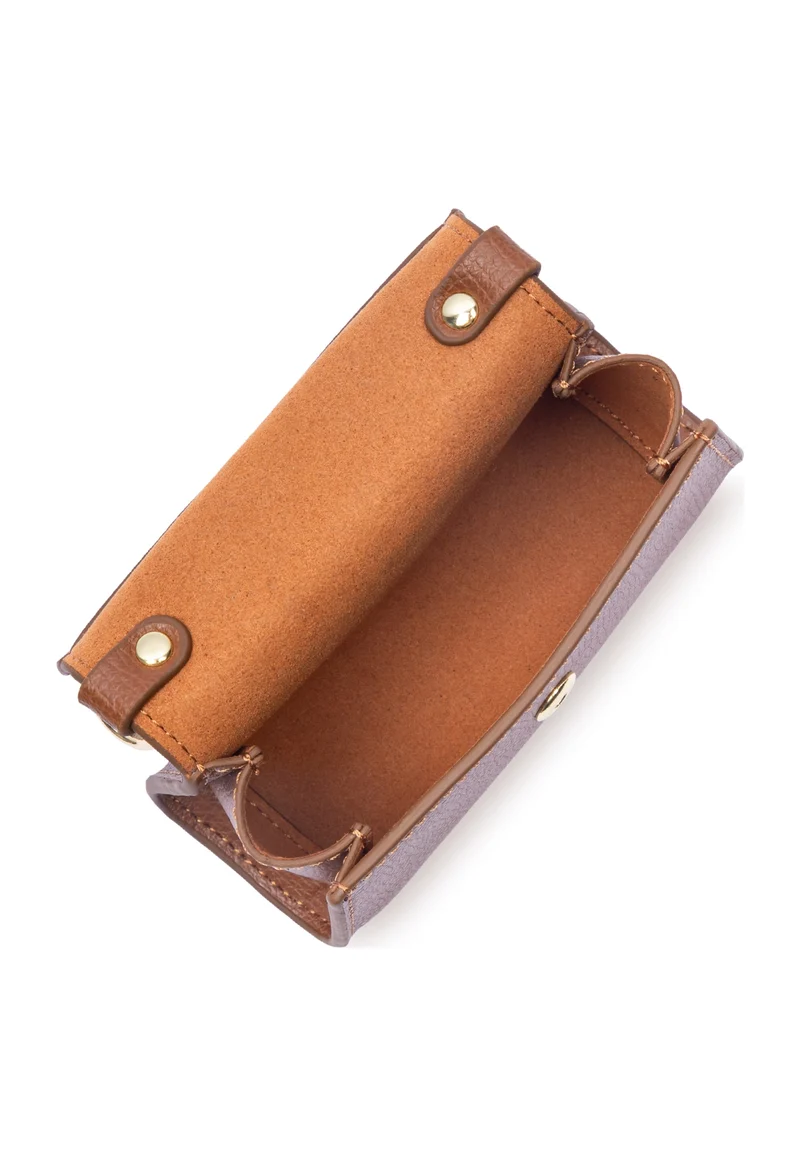 Lancaster Porte-monnaie A rabat avec pression Nano Sierra PM Camel
