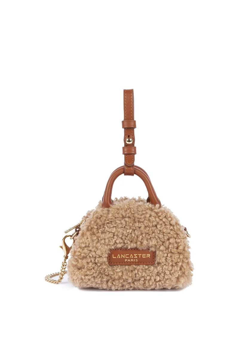 Lancaster Nano Sac à main Zippé Moumoute Cognac