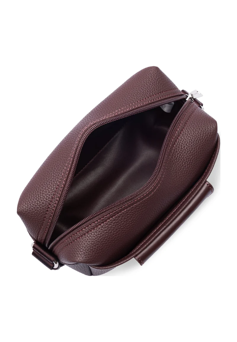 Lancaster Sac trotteur Zippé S Maya Double KBA Bordeaux foncé