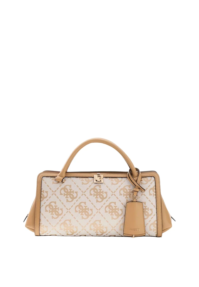 Guess Sac à Main Audrey Petit Monogramme Beige Logo