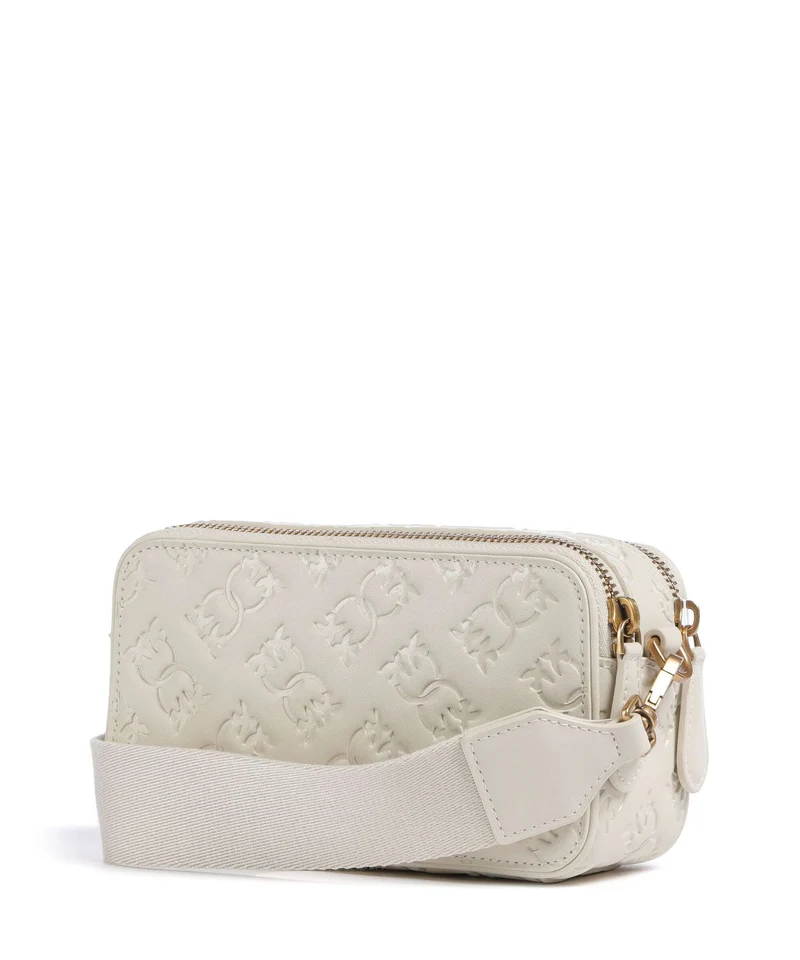 Pinko Mini Sac bandoulière bianco seta/antique gold