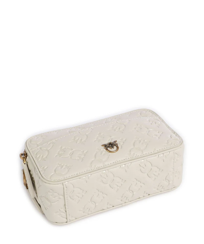 Pinko Mini Sac bandoulière bianco seta/antique gold