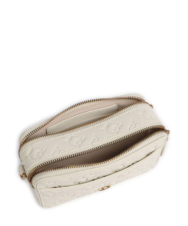 Pinko Mini Sac bandoulière bianco seta/antique gold