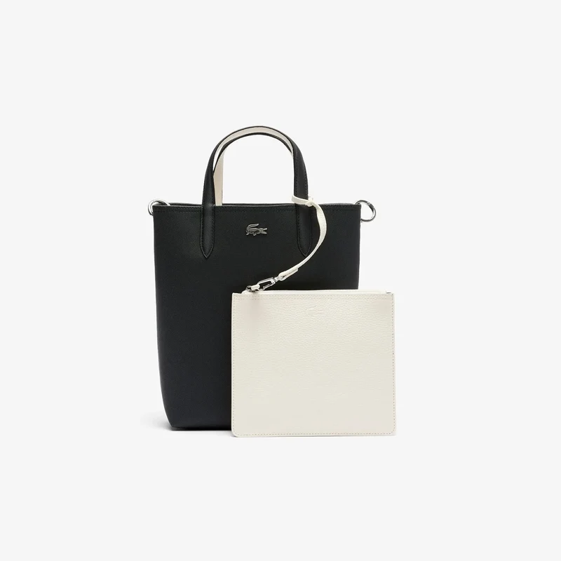 Sac Cabas Anna Lacoste NF2991AA Noir Farine