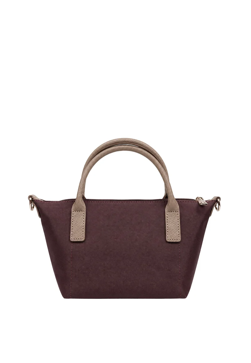 Lancaster Sacs à main Smart KBA Cuir Bordeaux - Taupe