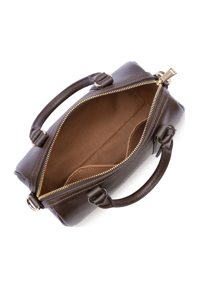 Lancaster Sac polochon Zippé M Milano Ana Marron Foncé