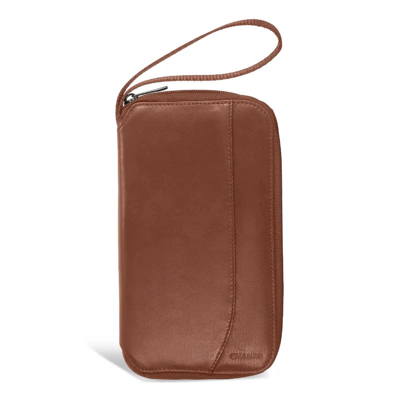 Onyx / Leather Multi Passport Case