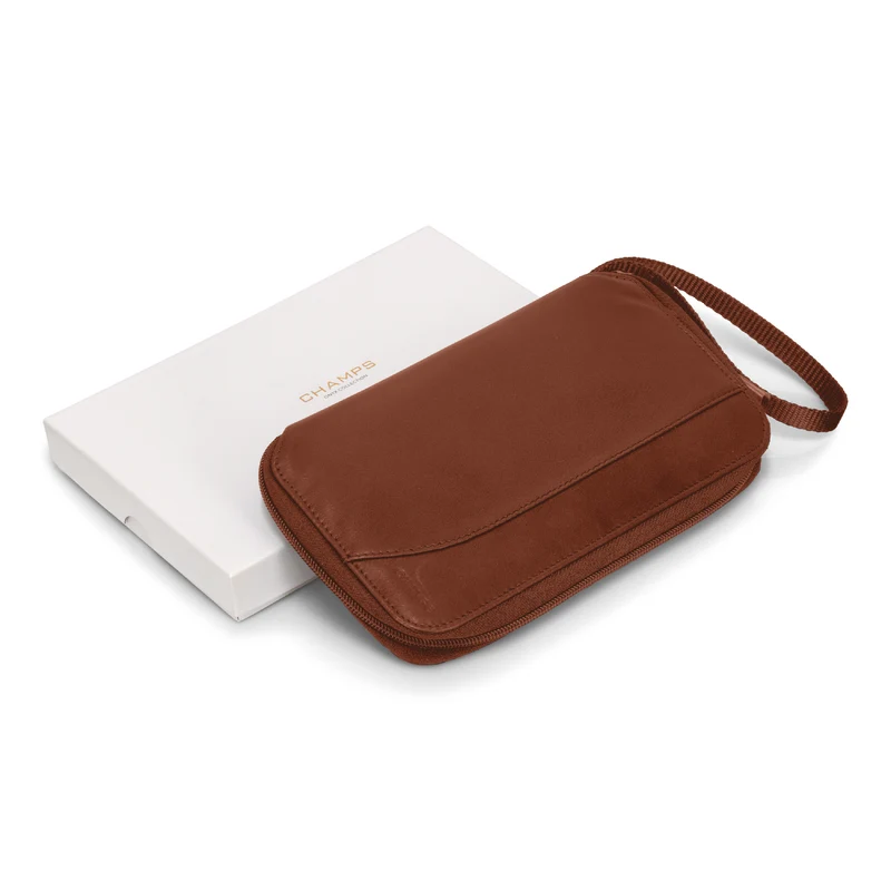 Onyx / Leather Multi Passport Case