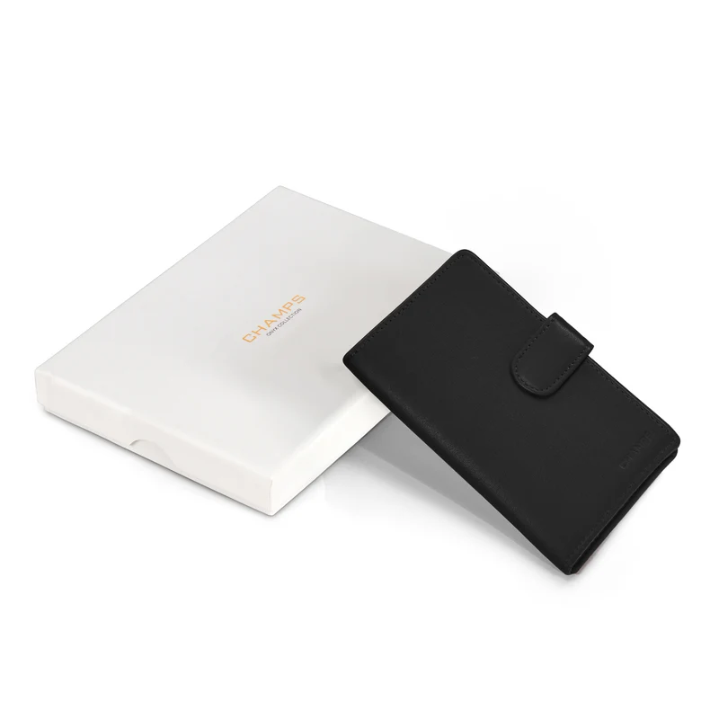 Onyx / Leather Passport Case