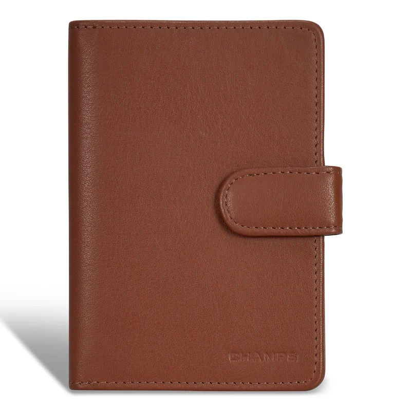 Onyx / Leather Passport Case