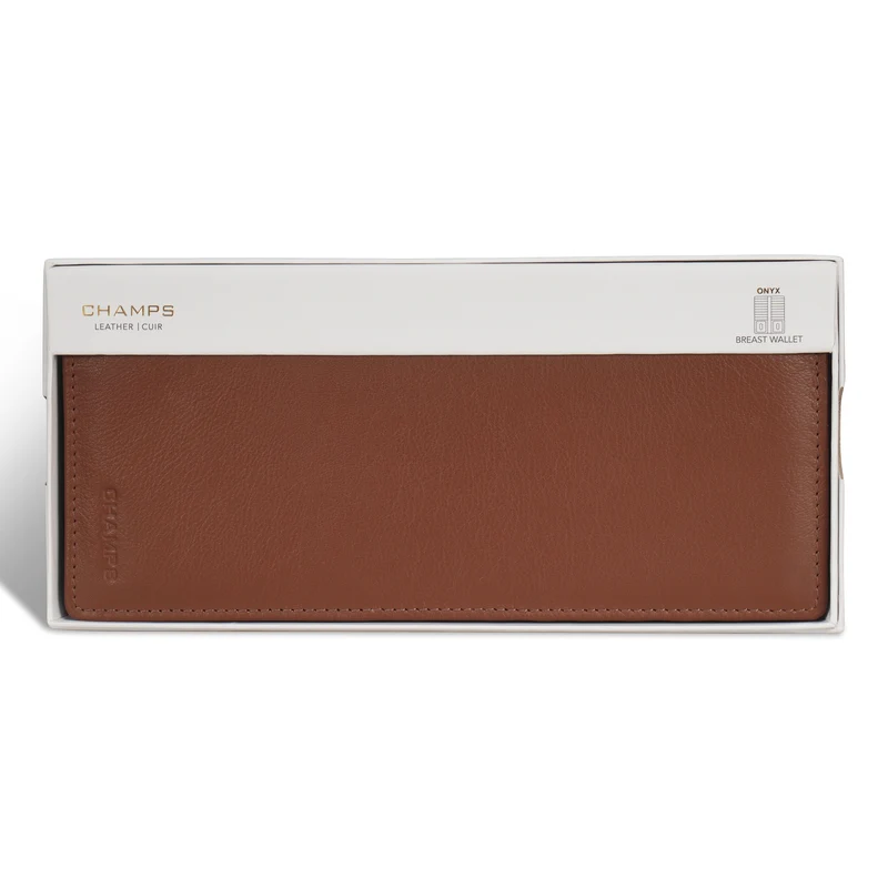Onyx / Leather Breast Wallet