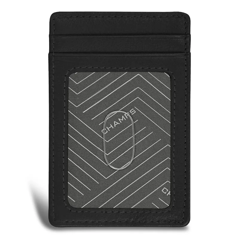 Onyx / Leather Access Card Case