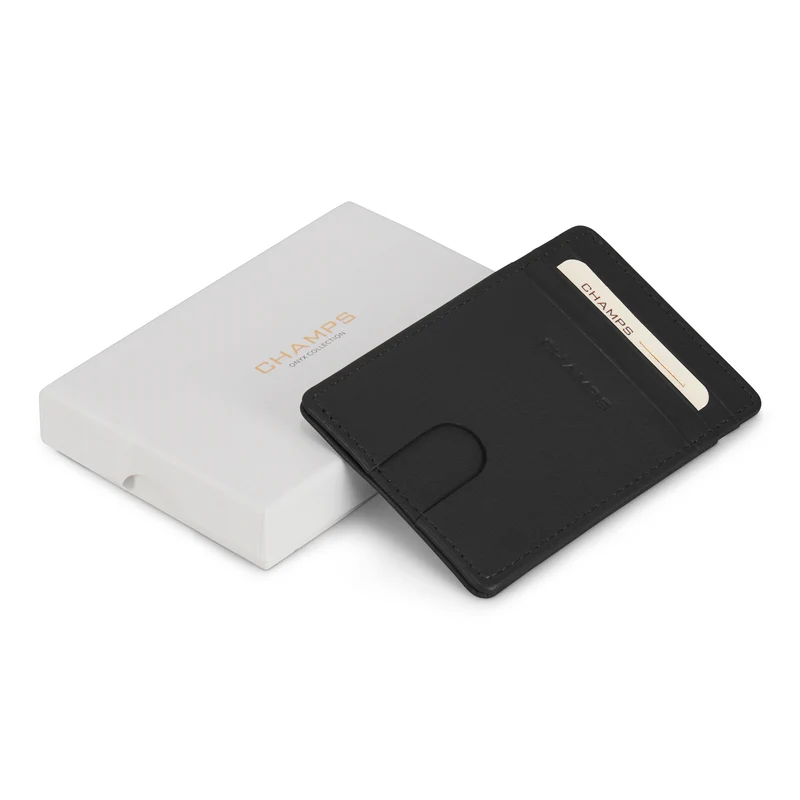 Onyx / Leather Access Card Case