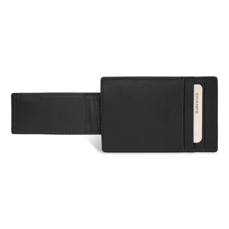 Onyx / Leather Mag Card Case