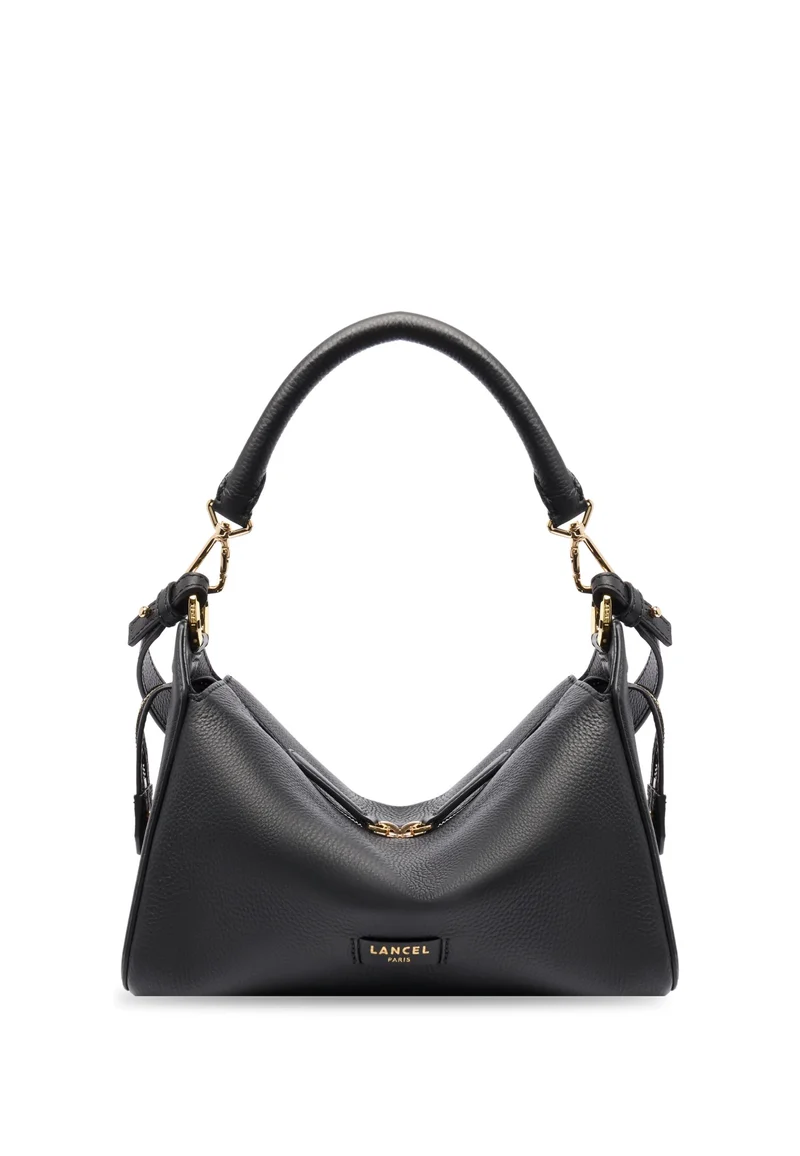 Lancel Louison Sac Hobo Zippé M Cuir Noir